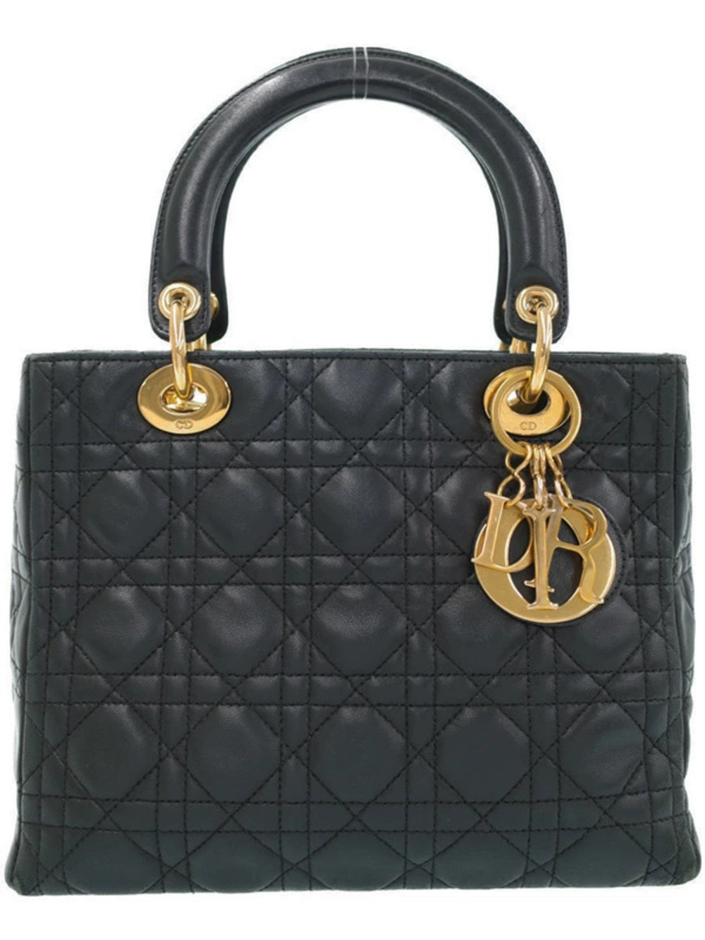Christian Dior Cannage Quilted Lady Dior 2way bag